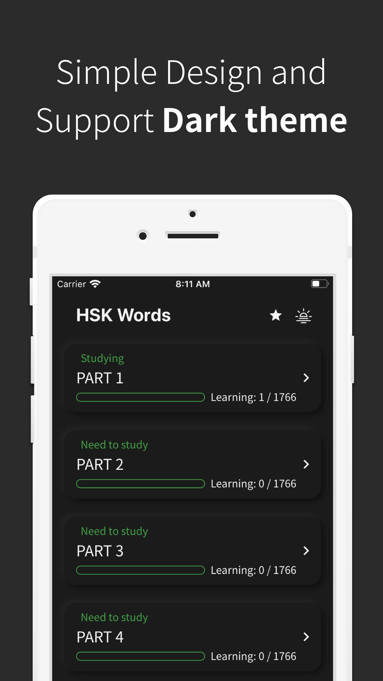 Chinese vocabulary, HSK words app - App screenshot 3