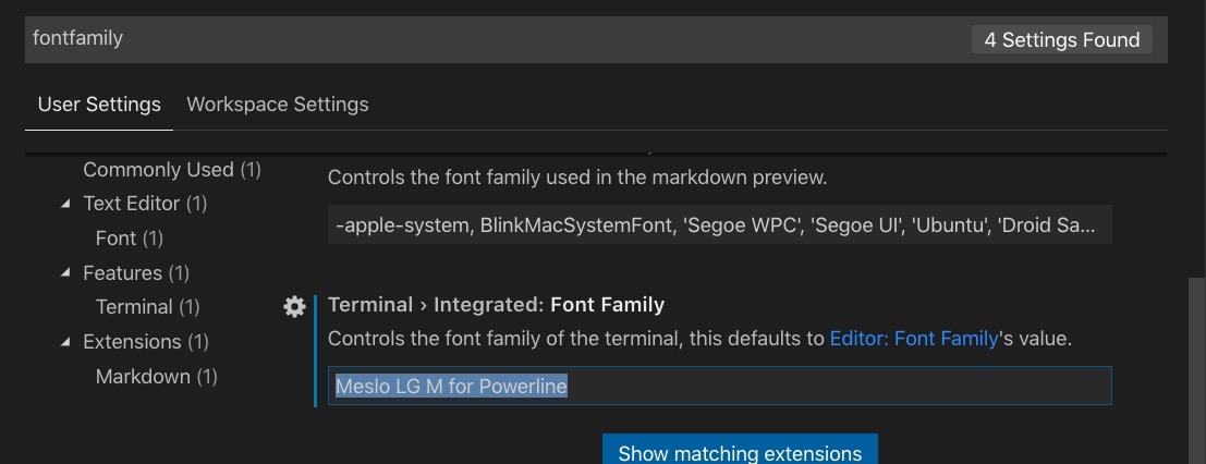 맥(mac) 개발환경 설정 - vscode zsh font 설정