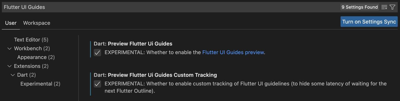 Flutter vscode settings - Flutter UI Guides