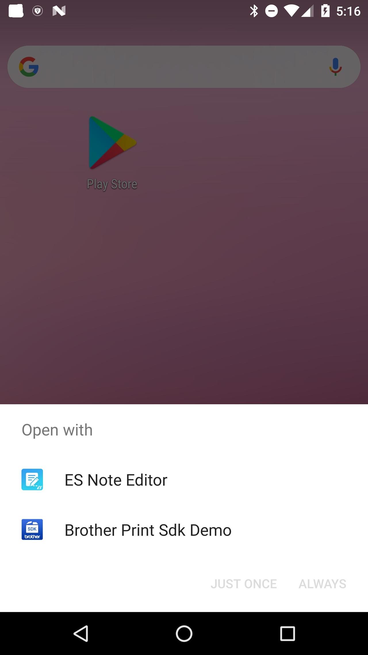 Android - open the app with file