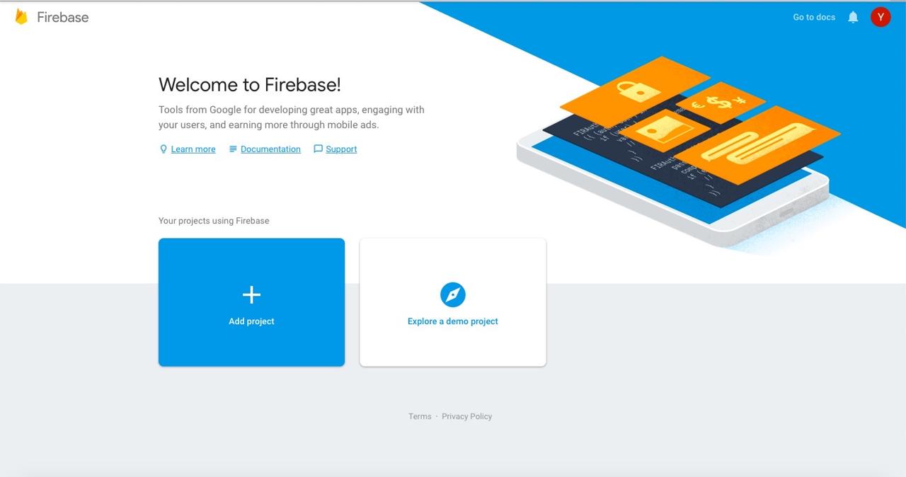 google firebase console