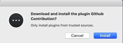 일일 커밋을 유지하기 위해 bitbar 활용 - install plugin
